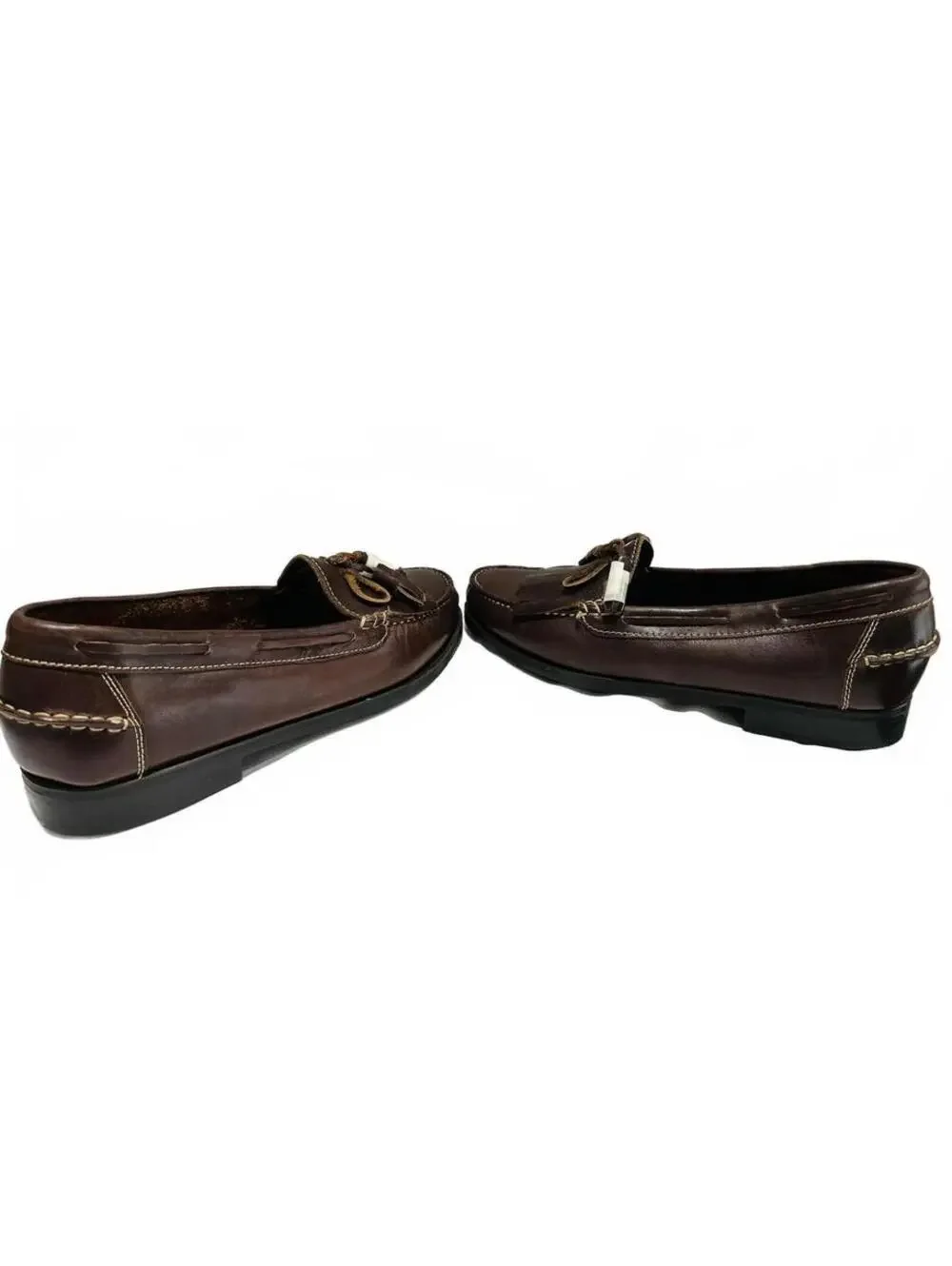 New Nunn Bush Men's Brown Leather Kiltie Tassel Loafers Fringe Size 11M